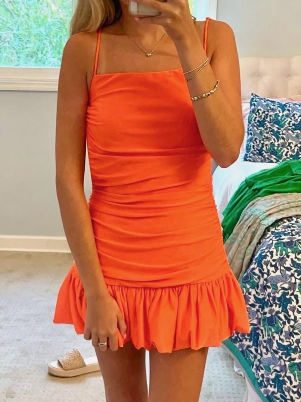Women's Orange mini dress